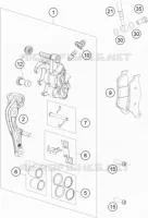 PINÇA DE TRAVÃO FRENTE
