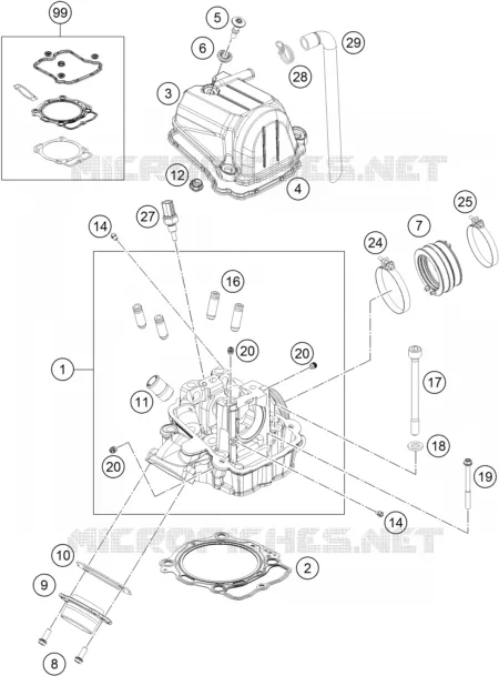 CABEÇA DE MOTOR