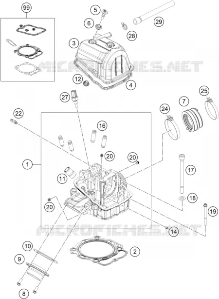 CABEÇA DE MOTOR